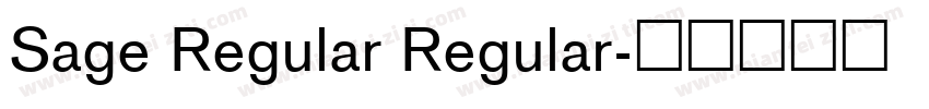 Sage Regular Regular字体转换